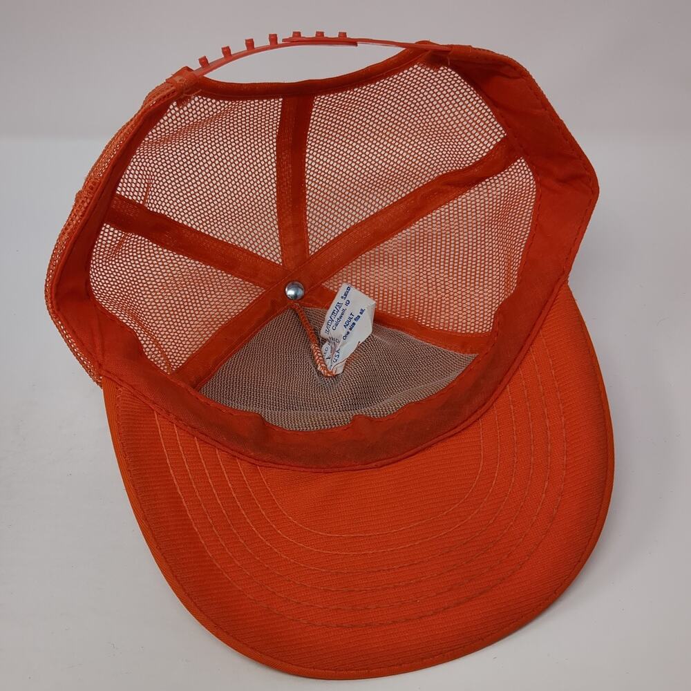 Simplot Snapback Mesh Back Trucker Hat Orange One… - image 8